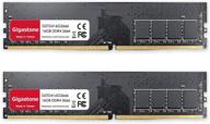 gigastone ddr4 32гб (16гбx2) 2666мгц pc4-21300 cl19 1.2в udimm 288 pin unbuffered non ecc оперативная память модуль ram upgrade kit для пк компьютеров. логотип