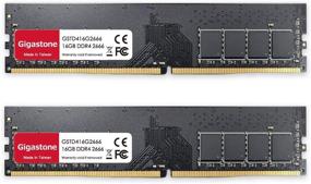 img 4 attached to Gigastone DDR4 32ГБ (16ГБx2) 2666МГц PC4-21300 CL19 1.2В UDIMM 288 Pin Unbuffered Non ECC Оперативная память модуль Ram Upgrade Kit для ПК компьютеров.