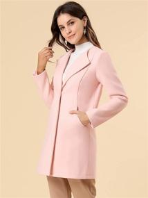 img 3 attached to 🧥 Stylish Allegra X Large Women's Coats, Jackets & Vests: Collarless Minimalist Mid-Length Collection
