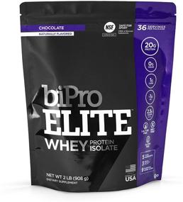 img 4 attached to 🍫 BiPro Elite 100% Whey Protein Powder Isolate - Chocolate, 2 lb - Sport Approved, Sugar Free, Lactose Intolerant, Gluten Free