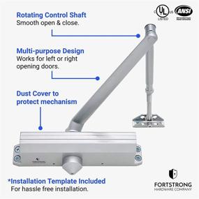 img 3 attached to Adjustable Grade 1 Commercial Standard Automatic Door Closer FS-7600 – UL Listed – ADA Compliant – Aluminium Finish – Medium Traffic Areas – Fitting Instructions