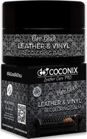 img 4 attached to 🖤 Coconix Leather Recoloring Balm Pure Black - Revive and Restore Aged, Faded, Cracked, Peeling Leather & Vinyl Upholstery on Couches, Seats, and Furniture