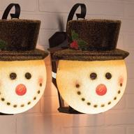 🎄 2-pack snowman christmas porch light covers 12 inch - outdoor holiday decoration for porch lights, garage lights, large light fixtures - funpeny logo