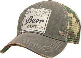 img 1 attached to Chic Vintage Life Women's Distressed Funny Sayings Trucker Baseball Hats: A Fashionable Twist!