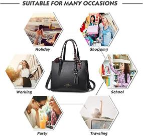 img 2 attached to Handbags Fashion Leather Shoulder Crossbody Women's Handbags & Wallets for Totes