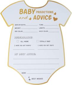 img 2 attached to 🏻 Yuzi-n 30 Baby Shower Advice and Prediction Cards - Gender Neutral Boy or Girl Game - Fun Favors for Baby Shower Games - New Parent Message Advice Book - New Mom, Dad or Mommy, Daddy to Be Card - 5x6inch