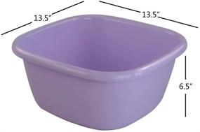 img 3 attached to 🚿 Anbers Wash Basin, Dish Bins - 16 Quart, Pack of 2