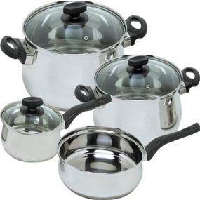 img 1 attached to 🍳 Magefesa Deliss 7-Piece Stainless Steel Cookware Set