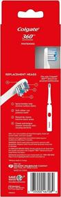 img 2 attached to 🪥 Enhance Your Dental Routine with Colgate 360 Advanced Whitening Electric Toothbrush Replacement Heads – 2 Count!