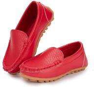 meckior toddler moccasin wedding synthetic girls' shoes logo