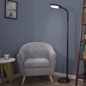 img 1 attached to 🌞 Lavish Home (72-0890) 5ft Sunlight Floor Lamp Adjustable Gooseneck - Black