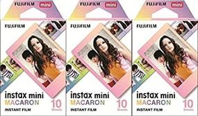 img 1 attached to 📸 Fujifilm Instax Mini Instant Macaron Film - 3 Value Set, 10 Sheets, Enhanced SEO