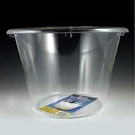 clear jumbo plastic ice bucket logo