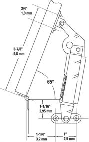 img 1 attached to 🔧 Antique Brass Right Spring Lid Support - National Hardware N208-678 V1893R