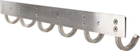 img 2 attached to 🛁 Bathroom and Bedroom Towel Hook Rail Bar - WEBI SUS 304 Coat with 6 Hooks