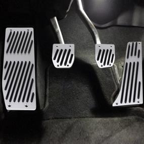img 1 attached to 🚗 4-Piece Car Manual Transmission Clutch Brake Foot Pedal Set for BMW 1/3/5/7/X1 Series E30 E32 E34 E36 E38 E39 E46 E87 E90 E91 E92