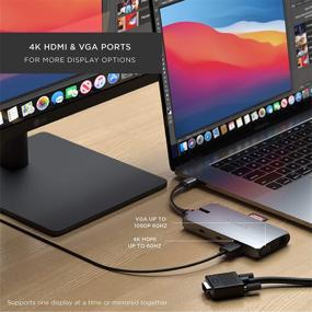 img 3 attached to Satechi USB-C On-The-Go Multiport Adapter: 9-in-1 Portable USB Hub for MacBook Pro, MacBook Air, iPad Air, iPad Pro - 2020/2019 Compatibility