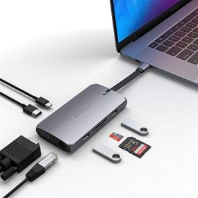 img 4 attached to Satechi USB-C On-The-Go Multiport Adapter: 9-in-1 Portable USB Hub for MacBook Pro, MacBook Air, iPad Air, iPad Pro - 2020/2019 Compatibility