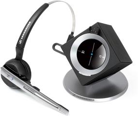 img 2 attached to 🎧 Sennheiser OfficeRunner DECT 6.0 Беспроводная офисная гарнитура с микрофоном - Классическое серебро: непревзойденное качество звука и комфорт