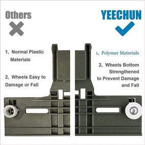 img 2 attached to 🔧 Enhanced 8 Packs of High-Quality Polymer Material: W10350375 Dishwasher Top Rack Adjusters, W10195840 Dishwasher Positioners, W10195839 Rack Adjusters, and W10508950 Stop Track Replacements for Whirlpool WDTA50SAHZ0