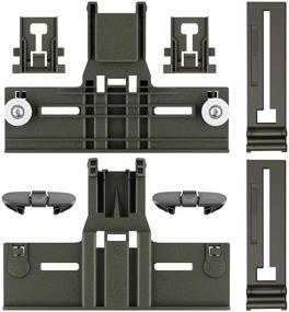 img 4 attached to 🔧 Enhanced 8 Packs of High-Quality Polymer Material: W10350375 Dishwasher Top Rack Adjusters, W10195840 Dishwasher Positioners, W10195839 Rack Adjusters, and W10508950 Stop Track Replacements for Whirlpool WDTA50SAHZ0