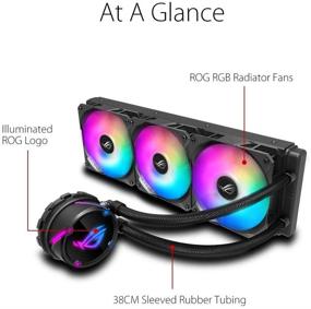 img 3 attached to 💦 ASUS ROG Strix LC 360 RGB All-in-one Liquid CPU Cooler - 360mm Radiator, Intel 115x/2066 & AMD AM4/TR4 Support, Triple 120mm 4-pin PWM Fans (Addressable RGB Fans)