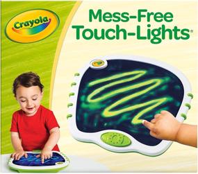img 4 attached to 🎨 Мои первые световые краски Crayola: Захватывающая игрушка для малышей с музыкальным рисованием - Идеальный подарок в белом и зеленом цвете!