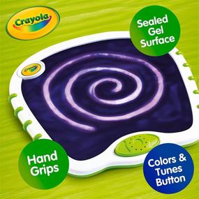 img 2 attached to 🎨 Мои первые световые краски Crayola: Захватывающая игрушка для малышей с музыкальным рисованием - Идеальный подарок в белом и зеленом цвете!