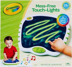 img 3 attached to 🎨 Мои первые световые краски Crayola: Захватывающая игрушка для малышей с музыкальным рисованием - Идеальный подарок в белом и зеленом цвете!
