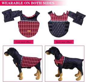 img 2 attached to Stay Warm All Winter: Reversible Waterproof Dog Jacket Coats for Small Medium Large Dogs