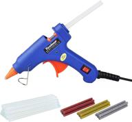 🔥 20w mini high temp melt glue gun by toolour - fast heating with 30pcs high adhesion glue sticks (15 transparent and 15 colored) - perfect for diy, packaging, home quick repairs, craft & art logo