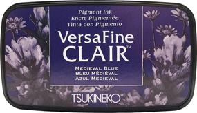 img 1 attached to 🔵 Tsukineko VersaFine Clair Full Size Medieval Blue Ink Pad