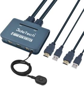 img 4 attached to 🖥️ JideTech HDMI KVM Switch 2 Port: Share Monitor, Keyboard, Mouse & USB - 4k×2K@30hz Resolution