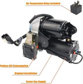 img 2 attached to LR023964 Air Suspension Compressor Pump (Hitachi System) for LR3 2005-2009, LR4 2010-2013, Range Rover Sport 2006-2013 (6-Pin Connector) LR044360