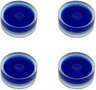 🔵 gfnt 25mm circular bubble spirit level - set of 4 blue water levels for improved tripod, phonograph, turntable stability logo