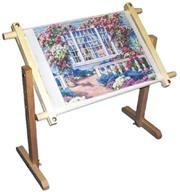 🖼️ frank a. edmunds 5850 adjustable lap & table stand with scroll frame: versatile crafting solution, 8.5" x 24 logo