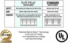img 1 attached to 🔌 Нагреваемый электрический плед из мягкого флиса SoftHeat Luxury - размер Queen, цвет гальки (с технологией безопасного и теплого низкого напряжения)