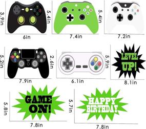 img 2 attached to 🎮 Enhance Your Gaming Party Atmosphere with 48Pcs Video Game Decorations: Game On Hanging Swirls & Supplies