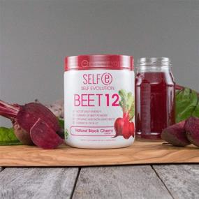 img 1 attached to 🍒 Natural Beet Root Powder with Vitamin B12, Top Nitric Oxide Booster, Black Cherry Beet Juice Powder Blend, 30 Servings per Container