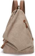 🎒 canvas vintage olive backpack: stylish and functional casual daypack for unmatched comfort логотип