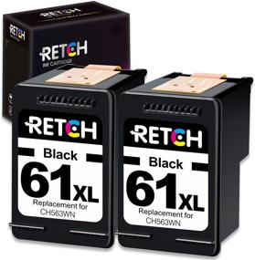 img 4 attached to 🖨️ RETCH Remanufactured Ink Cartridge Replacement for HP 61XL 61 XL CH563WN Combo PackBlack, Compatible with Envy 4500 5530 5534 5535, Deskjet 1000 1010 1510 1512 3050A, Officejet 2620 4630 Inkjet Printer Tray