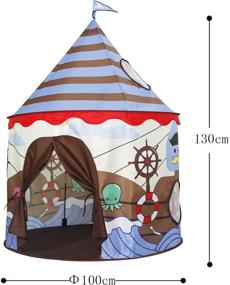 img 1 attached to 🏰 Enchanting Homfu Castle Playhouse: Inspire Imaginative Play for Children with Delightful Patterns