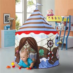 img 2 attached to 🏰 Enchanting Homfu Castle Playhouse: Inspire Imaginative Play for Children with Delightful Patterns