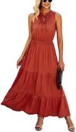 👗 stylish sleeveless ruffle women's dresses by kirundo - perfect for summer fashion! logo