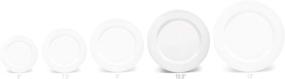 img 3 attached to OCCASIONS 120 Plates Pack - Heavyweight Disposable Wedding Party Plastic Plates (10.5'' Dinner Plate, Plain White): Durable and Elegant Tableware Solution