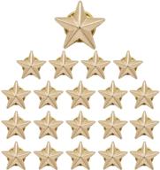 набор знаков-значков звездного знака из золота на 20 штук для патриотических праздников: 4 июля, день памяти, день ветеранов. логотип