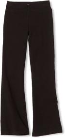 img 1 attached to Danskin Girls' Shirred Waist Bootleg Pant: Stylish Comfort for Active Girls!