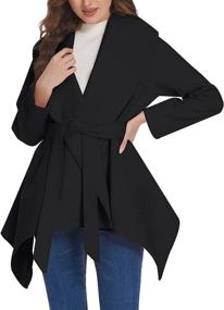 img 3 attached to 👚 Chigant Women's Asymmetric Outwear Jackets - Optimized Clothing for Women, Coats & Vests