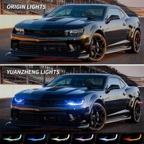 img 1 attached to YUANZHENG Headlights Multicolor Sequential YAA CMR 0285HPRO