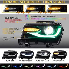 img 2 attached to YUANZHENG Headlights Multicolor Sequential YAA CMR 0285HPRO